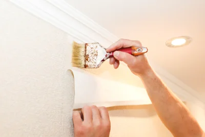 Pose de papier peint à Talant — revêtements muraux et toiles de verre